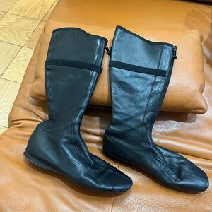Prada Black Leather Boots
